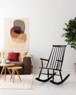 Veke Retro Keinutuoli Musta 8 Veke Retro Keinutuoli Musta -4Living Store retro keinutuoli musta web