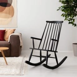 Veke Retro Keinutuoli Musta 10 Veke Retro Keinutuoli Musta -4Living Store retro keinutuoli musta web 9