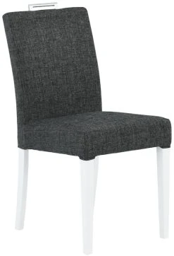 Veke Riina Tuoli, Valkoiset Jalat, Rubin 9 Mustaharmaa -4Living Store riinatuoli mustaharmaa
