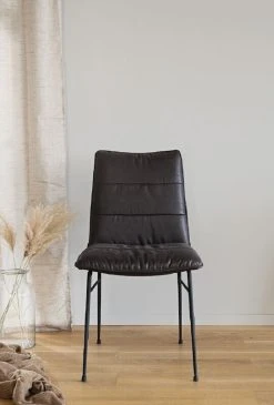 Rowico Bayland Tuoli Tumman Ruskea Kangas/mustat Metalli Jalat -4Living Store rowico bayland6