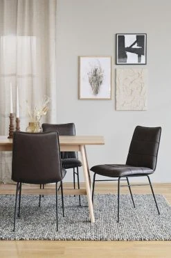 Rowico Bayland Tuoli Tumman Ruskea Kangas/mustat Metalli Jalat -4Living Store rowico bayland7