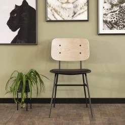 Rowico Brent Tuoli Valkolakattu/musta -4Living Store rowico brent tuoli valkolakattutammimusta