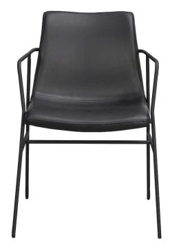 Rowico Huntingbay Käsinojallinen Tuoli Musta PU/musta Frame -4Living Store rowico huntington musta1