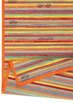 Narma Liiva Kaksipuolinen Puuvillamatto Monivärinen 70x140 Cm -4Living Store s sw2 liiva multi detail turn kopio