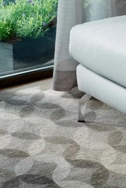 Narma Muusika Kaksipuolinen Puuvillamatto Pellava 70x140 Cm -4Living Store s sw2 muusika linen int detail side1 3