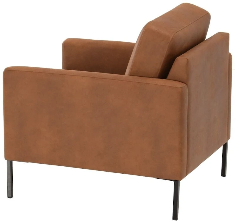 Veke Saarni Air Nojatuoli Ruskea Kentucky 9 Bonded Nahka, Jalat KI-2 Musta 3 Veke Saarni Air Nojatuoli Ruskea Kentucky 9 Bonded Nahka, Jalat KI-2 Musta - Image 3