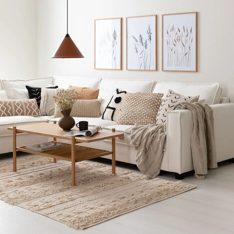 Veke Sato Puuvillamatto 200x300 Cm Luonnonväri 3 Veke Sato Puuvillamatto 200x300 Cm Luonnonväri - Image 3