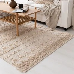 Veke Sato Puuvillamatto 200x300 Cm Luonnonväri 9 Veke Sato Puuvillamatto 200x300 Cm Luonnonväri -4Living Store sato puuvillamatto web 7