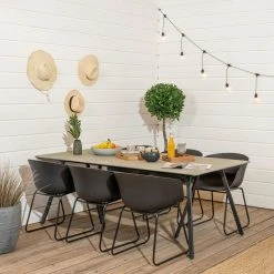 Veke, ENVY Seattle-Envy Durafit 6-hengen Ruokailuryhmä Harmaa/musta