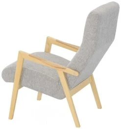 4Living Store 24 Summer Nojatuoli Vaaleanharmaa Rocco 570 Kangas Koivu/tammi Käsinojat