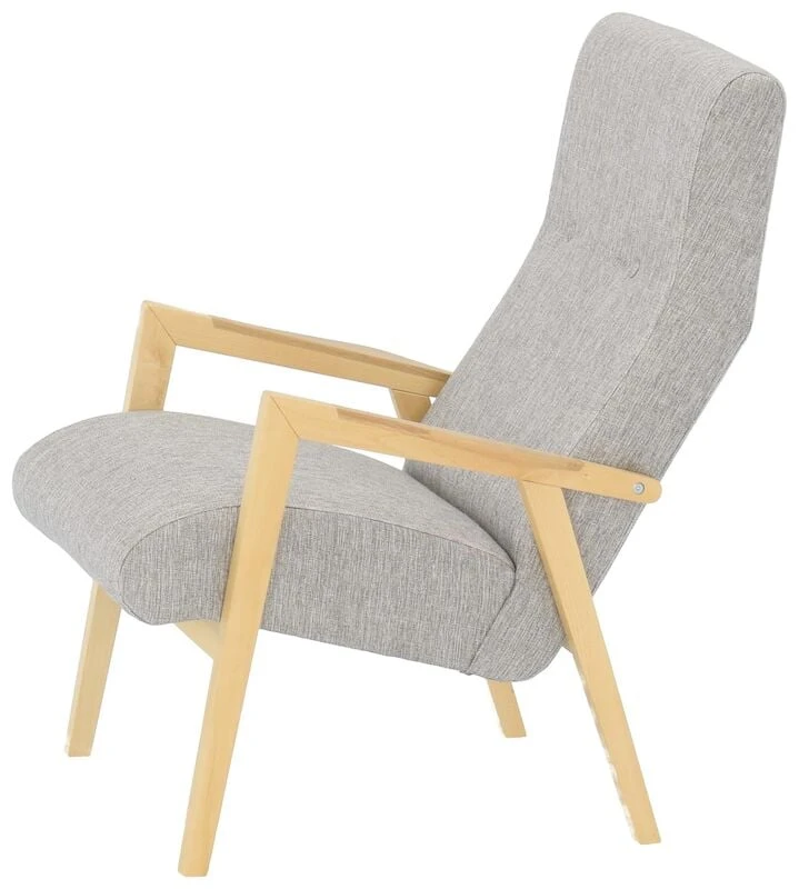 Summer Nojatuoli Vaaleanharmaa Rocco 570 Kangas Koivu/tammi Käsinojat 4 Summer Nojatuoli Vaaleanharmaa Rocco 570 Kangas Koivu/tammi Käsinojat - Image 4