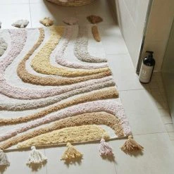 Svanefors Swirl Puuvillamatto 60x90 Cm Vihreä