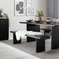 Veke Tyvi Penkki 175x35 Cm Puuvalmis -4Living Store tyvi 6 hengen ruokailuryhma hiili web 24