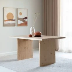 VM-Carpet VM Carpet Viita Matto Oma Koko Harmaa -4Living Store tyvi ruokapoyta 150x90cm hiekka 1