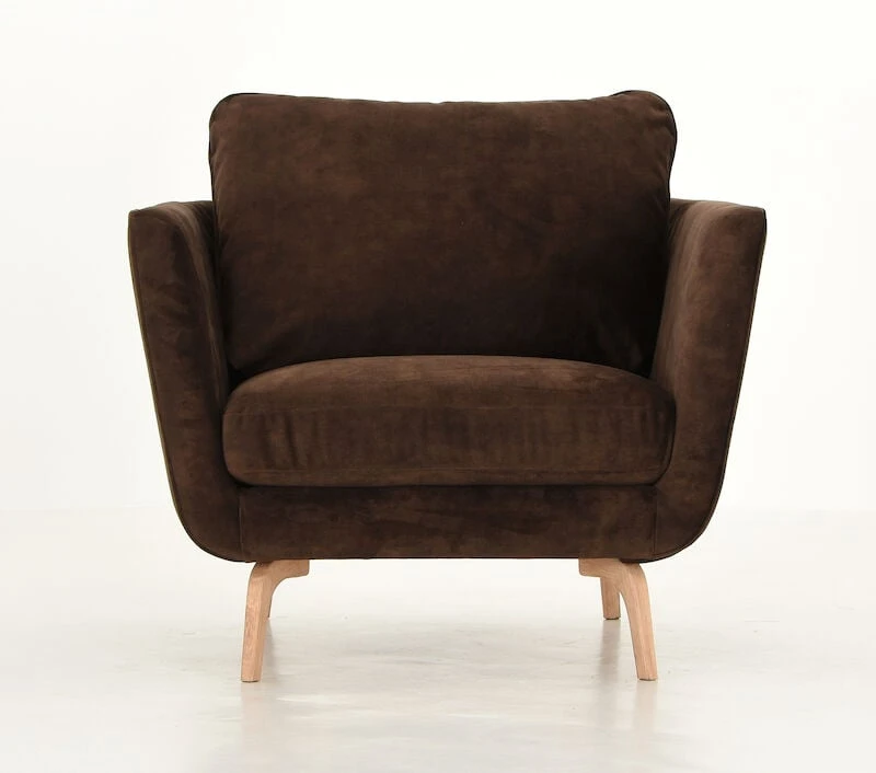 Veke Floss Nojatuoli Tummanruskea Adore 81, Valkotammi Jalat 6 Veke Floss Nojatuoli Tummanruskea Adore 81, Valkotammi Jalat - Image 6