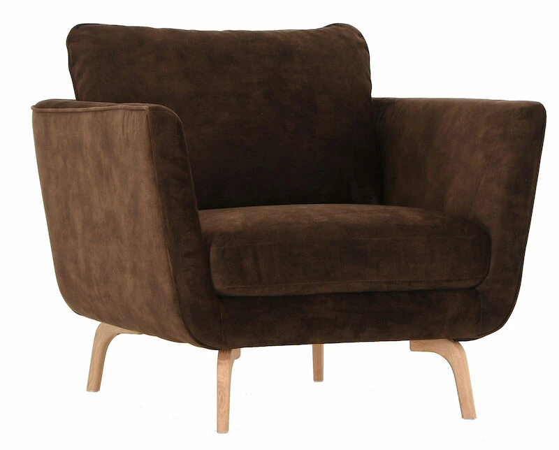 Veke Floss Nojatuoli Tummanruskea Adore 81, Valkotammi Jalat 5 Veke Floss Nojatuoli Tummanruskea Adore 81, Valkotammi Jalat - Image 5