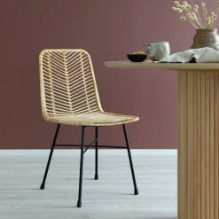 Eureka Cairo Rottinkituoli Luonnonväri 7 Eureka Cairo Rottinkituoli Luonnonväri -4Living Store verso cairo 6 hengen pyorea ruokailuryhma